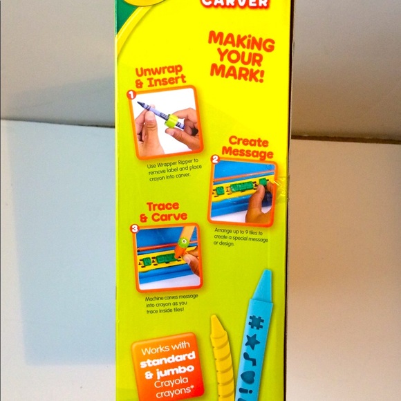 NEW! CRAYOLA Motorized Crayon Carver - Personalize & Engrave Crayons!COLLECTIBLE - Picture 3 of 9